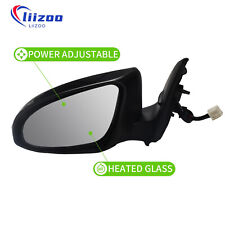 Left Driver Side Mirror For Toyota Corolla 2014-19 Power Heated Turn Lamp Black