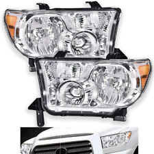 Fit For Toyota 07-13 Tundra 08-17 Sequoia Clear Headlights Head Lamps Leftright