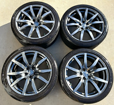 20 Nissan Gt-r R35 Oem Factory Wheels Tires Staggered Rays Engineering 5x114