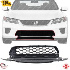 For 2013-2015 Honda Accord Front Bumper Grille Textured Gray Plastic Ho1036114