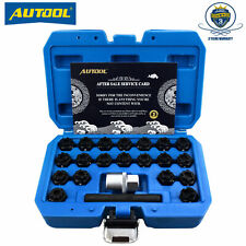 Wheel Anti-theft Lock Lug Nut Key Removal Tool Socket Kit Set For Vw Audi 22pcs