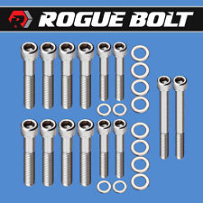 Ford 351c 351m 400m Intake Manifold Bolts 2v Heads Stainless Steel Kit Cleveland