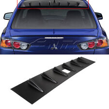 For 08-16 Mitsubishi Lancer Roof Black Mr Vortex Primer Rear Side Spoiler Wing