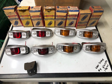 Nos 8 Lot Vintage Yankee 78 Amber - Red Armored Marker Clearance Lights Trailer