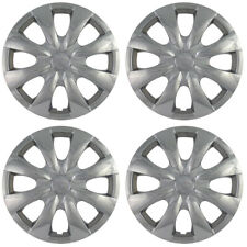 Set Of 4 Hubcaps 15 Inch Chrome Abs Wheel Covers For 2009 - 2013 Toyota Corolla