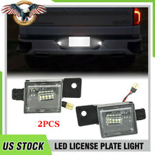 Led License Plate Tag Lights For 2014-18 Chevy Silverado Gmc Sierra 6000k White