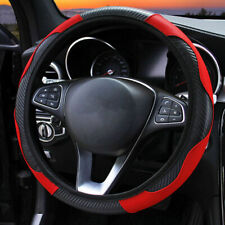Universal 15 Microfiber Leather Car Steering Wheel Cover Anti-slip For Auto