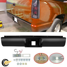 Rear Bumper Roll Pan Wled License Light For 88-98 Chevy Gmc Ck C1500 2500 3500