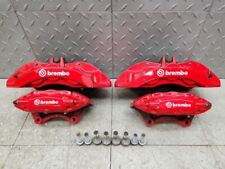 2015-2020 Challenger Charger Srt 6 Piston Brembo Br7 Red Calipers Set Front Rear