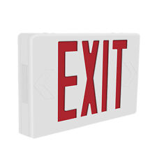 Led Exit Sign Emergency Light Compact Combo Doublesingle Face Wbattery Backup