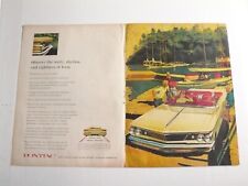 1960 Pontiac Bonneville Yellow Convertible Kaufmann Fitzpatrick Centerfold Ad