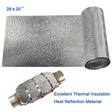 Exhaust Heat Shield 28x20 Automotive Embossed Aluminium Muffler Shield Wrap