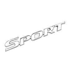 3d Sport Racing Logo Sticker Car Trunk Fender Door Emblem Badge Decals Silver