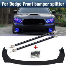 Front Bumper Lip Spoiler Splitter Strut Rods For Dodge Charger Challenger Srt