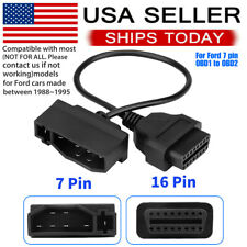 For Ford Engine Repair Tool 7 Pin Obd1 To Obd2 Cable Adapter Code Reader Scanner