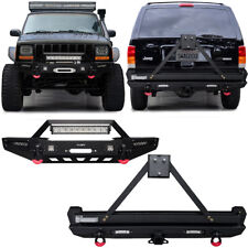 Vijay Fits 1984-2001 Jeep Cherokee Xj New Front Or Rear Bumper With Led Lights