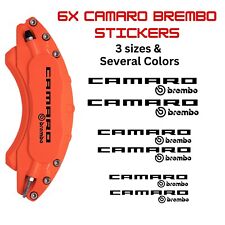 6x Camaro Brembo Brake Caliper Decal Stickers Car Decals Car Stickers