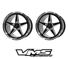 X2 Vms Racing Star Polished Drag Rims Wheels 17x10 44 For Chevy Corvette C7 Z06