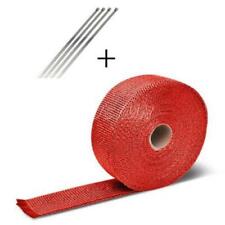 16ft Roll Red Exhaust Wrap Manifold Header Pipe Heat Wrap Tape W 4 Ties Kit