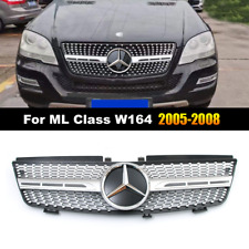 For Mercedes Benz W164 Ml320 Ml350 Ml500 2005-2008 Diamond Grill Wemblem Grille