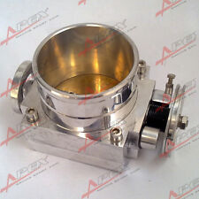 100mm Universal Throttle Body For Nissan Cnc T6 Aluminum Silver