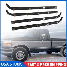 Inner Outer Window Sweep Felts Seals Weatherstrip 4 Pc Kit Set For Ford Truck