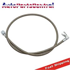 Turbo Oil Feed Line 36 Steel Braided -4 -4an 90 Degree X Straight Ptfe Line Usa