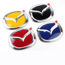 Car 3d Front Grille Mirror Emblem Logo Badge For Mazda 3 5 6 7 8 Cx-4 140110mm