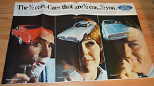 1967 Ford Mustang-cougar-thunderbird Original Large Foldout Advertisement Ad 67