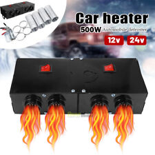 Hot 500w Watt Electric Car Heater 12v Dc Heating Fan Defogger Defroster Demister