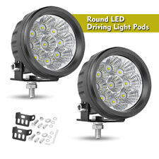 Pair 3.5 90w Led Round Offroad Driving Spot Lights Work Headlight Pods 4wd Utv