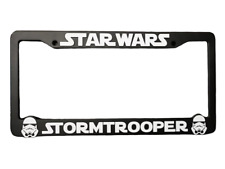 Stormtrooper Star Wars Glossy Black License Plate Frame 2 Pack
