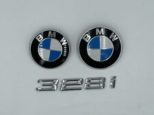 2007 - 2013 Bmw 328i Front Hood Rear Trunk Lid Emblem Badge Logo Sign Oem Chrome