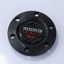 Jdm Momo Carbon Fiber Sport Steering Wheel Horn Buttonblack Plastic Ring