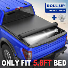 Truck Tonneau Cover For 2007-2013 Chevy Silverado Gmc Sierra 5.8ft Bed Roll Up