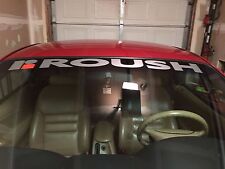 94-04 Mustang Roush Window Banner Solid W 2 Color R Vinyl Sticker 94-04
