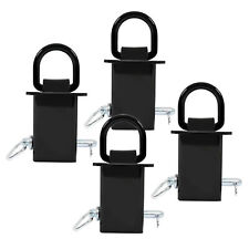 4pk Heavy-duty 12000 Lbs Removable D-ring Stake Pocket For Flatbedtrailers