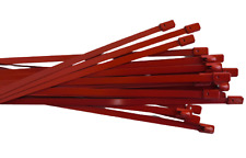 Red Coated T316 Stainless Steel Metal Cable Ties Zip Wrap Exhaust Heat Straps