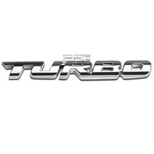 Bumper Sticker Metal Emblem Decal Trim Badge 3d Polished Silver Lettering Turbo