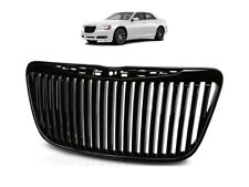 For 2011 2014 Chrysler 300 300c Vertical Style Gloss Black Abs Bumper Grille