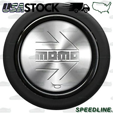 Momo Silver Polish Steering Wheel Horn Button Sport Competition Tuning 59mm
