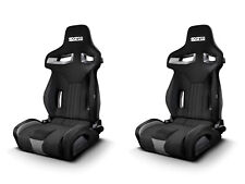 Pair Sparco R333 Reclinable Racing Seat - Blackgrey Fabric