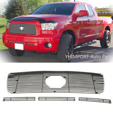 Chrome Billet Grille Combo Grill Insert Fits 2007-2009 Toyota Tundra Logo Show