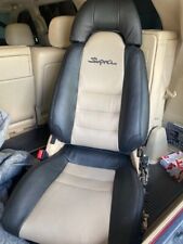 For Toyota Supra Mkiv Synthetic Leather Seat Covers Blacktan With Supra Logo