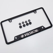 For Buick Brand New License Frame Plate Cover Stainless Steel Black