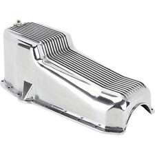 1957-1979 Small Block Chevy Aluminum Oil Pan - Polished Finned Design