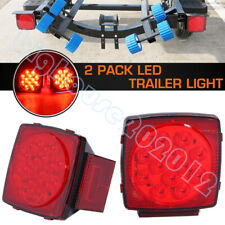 2x Submersible Waterproof 12 Led Stop Tail Lights Kit Boat Truck Trailer Lights