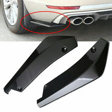 Universal Car Rear Bumper Lip Diffuser Splitter Canard Protector Glossy Black