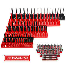 6pcs Socket Organizer Tray Set Hold 90 Metric76 Sae Socket 14 38 12 Drive