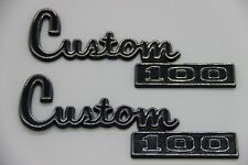 Fits Dodge Custom 100 Truck Fender Emblem Badge 77 78 79 80 Set